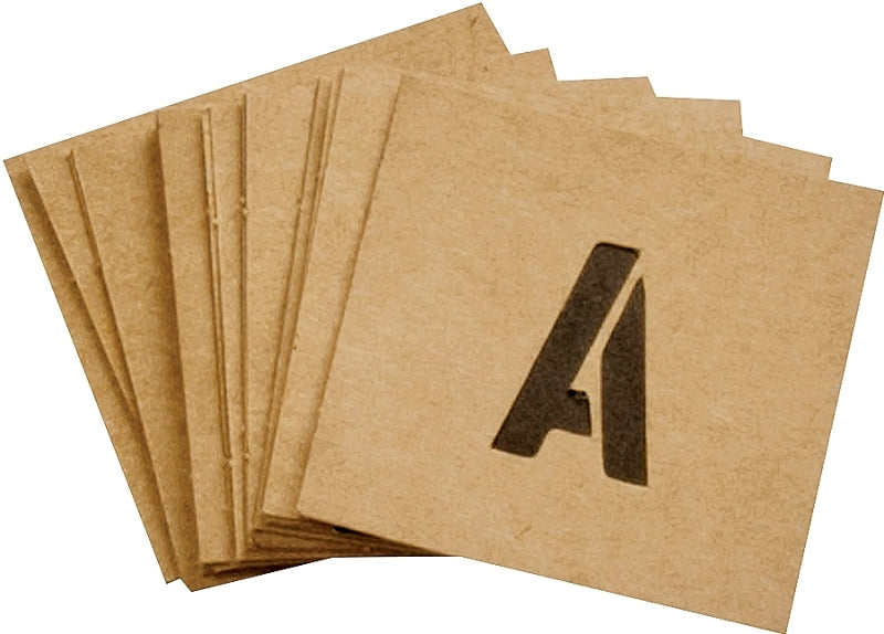 Hy-Ko ST-1 Number and Letter Stencil, Stencil, 6-Pieces