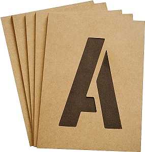 Hy-Ko ST-4 Number and Letter Stencil, Stencil, Includes: Numbers 0 thru 9, A thru Z, Symbols Period