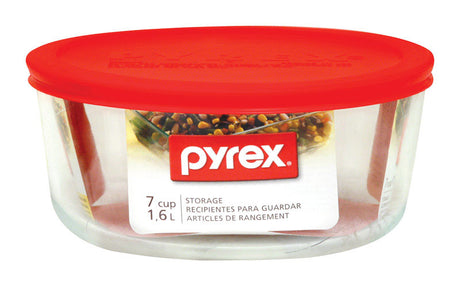 Pyrex 7 cups Clear Food Storage Container 1 pk, Pack of 4