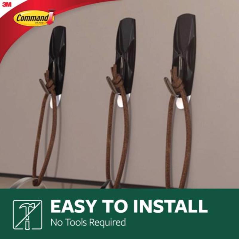 3M Command Medium Plastic Wire Hooks 2.17 in. L 2 pk