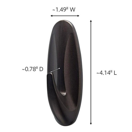 3M Command Large Plastic Hook 4.125 in. L 1 pk