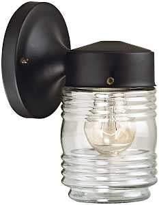 Boston Harbor W15BK01-33883L Outdoor Lantern, 120 V, 60 W, CFL Lamp, Steel Fixture, Black, Black Fixture