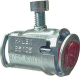 Halex 65705B Conduit Connector, 3/8 in Snap-In, Steel
