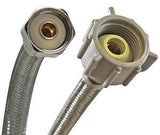 Fluidmaster Fits-All B4T16U Toilet Connector, 3/8 in Inlet, Compression Inlet, 7/8 in Outlet, Ballcock Outlet, 16 in L