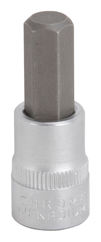 Vulcan 3506009022 Hex Bit Socket, 10 mm Tip, 3/8 in Drive, Chrome, 1-7/8 in OAL