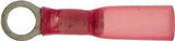 Calterm 65704 Ring Terminal, 300 V, 22 to 18 AWG Wire, Copper Contact, Red