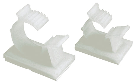 Gardner Bender GKK-1575 Adjustable Ratcheting Cable Holder, Clamping Range: 3/4 in, Nylon/Plastic, White, Adhesive