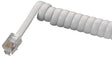 Zenith TH1025W Telephone Cord, White Sheath, 25 ft L