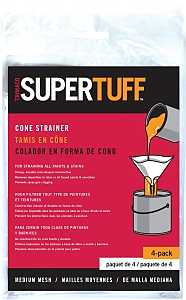 Trimaco 11101 Cone Paint Strainer Bag, White