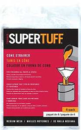 Trimaco 11101 Cone Paint Strainer Bag, White