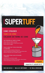 Trimaco 11101 Cone Paint Strainer Bag, White