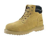 Diamondback 1-9 Work Boots, 9, Extra Wide W, Tan, Suede Leather, Lace-Up, With Lining