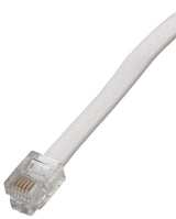 Zenith TL1025W Telephone Line Cord, White Sheath, 25 ft L