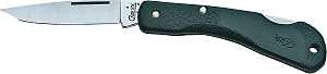 Case 00253 Folding Pocket Knife, 2-1/4 in L Blade, Tru-Sharp Surgical Stainless Steel Blade, 1-Blade, Black Handle