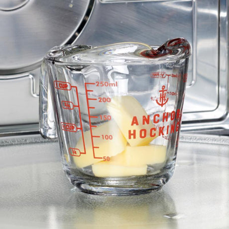 Anchor Hocking 2 cups Glass Clear/Red Measuring Cup, Pack of 4