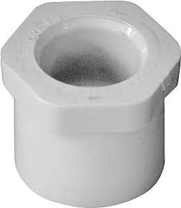 IPEX 435648 Reducing Bushing, 1 x 1/2 in, Spigot x Socket, White, SCH 40 Schedule, 150 psi Pressure