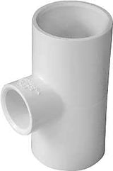 IPEX 435794 Reducing Pipe Tee, 1 x 1/2 in, Socket, PVC, White, SCH 40 Schedule