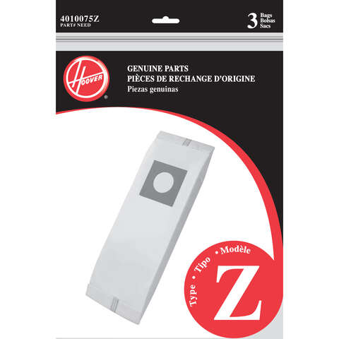 Hoover Vacuum Bag 3 pk Type Z