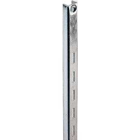 Knape & Vogt 80 80 ANO 24 Shelf Standard, 320 lb, 16 ga Thick Material, 5/8 in W, 24 in H, Steel, Anochrome, Pack of 10