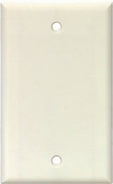 Arrow Hart 2129 2129W-BOX Wallplate, 4.95 in L, 2-3/4 in W, 0.08 in Thick, 1 -Gang, Polycarbonate, White, Pack of 25