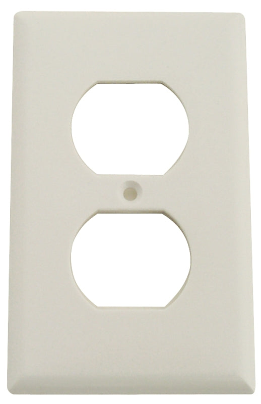 Eaton Wiring Devices 2132W-BOX Series Receptacle Wallplate, Duplex, Standard-Size, 4-1/2 in L, 2-3/4 in W, 1-Gang, Pack of 25