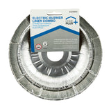 Home Plus Electric Burner Liner Silver 6 pk, Pack of 12
