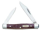 Case XX 00083 Folding Pocket Knife, 2, 1.47 in L Blade, Stainless Steel Blade, 2-Blade, Jigged Handle, Brown Handle