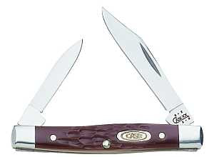 Case XX 00083 Folding Pocket Knife, 2, 1.47 in L Blade, Stainless Steel Blade, 2-Blade, Jigged Handle, Brown Handle