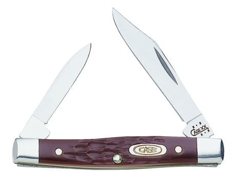 Case XX 00083 Folding Pocket Knife, 2, 1.47 in L Blade, Stainless Steel Blade, 2-Blade, Jigged Handle, Brown Handle