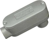 Halex 58620 Conduit Body, 2 in Hub, 10-1/4 in OAL, Threaded, Aluminum