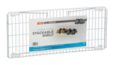 Grayline Life Organized 7-1/2 in. H X 10 in. W X 22 in. L PE Coated White Stackable Shelf
