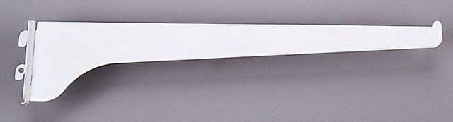 Knape & Vogt 180 WH 8 Shelf Bracket, 8 in L, Steel, Powder-Coated, White
