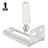 Prime-Line N 6992 Adjustable Pivot Bracket and Pin Kit, Plastic/Steel, Floor