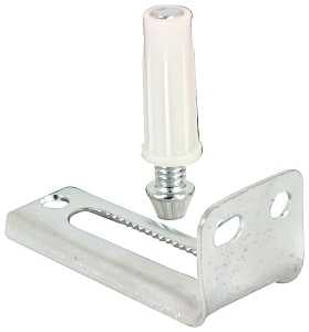 Prime-Line N 6992 Adjustable Pivot Bracket and Pin Kit, Plastic/Steel, Floor