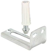 Prime-Line N 6992 Adjustable Pivot Bracket and Pin Kit, Plastic/Steel, Floor