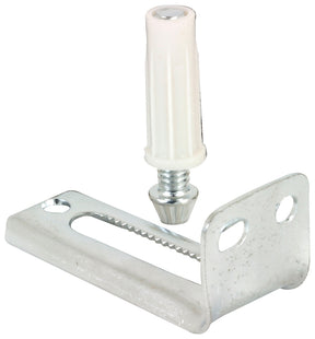 Prime-Line N 6992 Adjustable Pivot Bracket and Pin Kit, Plastic/Steel, Floor