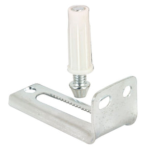Prime-Line N 6992 Adjustable Pivot Bracket and Pin Kit, Plastic/Steel, Floor