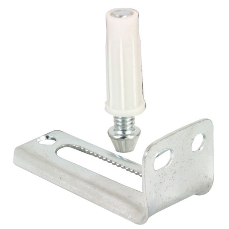 Prime-Line N 6992 Adjustable Pivot Bracket and Pin Kit, Plastic/Steel, Floor