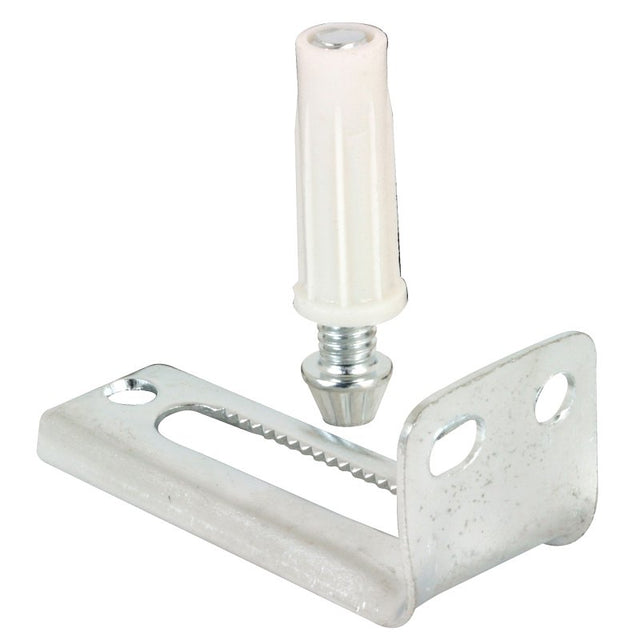 Prime-Line N 6992 Adjustable Pivot Bracket and Pin Kit, Plastic/Steel, Floor
