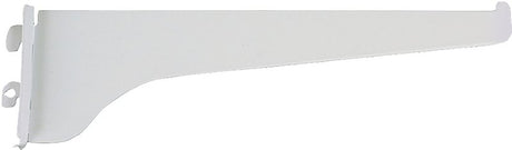 Knape & Vogt 180 WH 10 Shelf Bracket, 10 in L, Steel, Powder-Coated, White