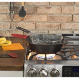 Lodge 3 in. W Hard Bristle 8 in. Wood Handle Scrub Brush