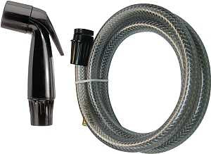 Plumb Pak PP21504 Faucet Spray Head, Black, 4 ft L, Plastic