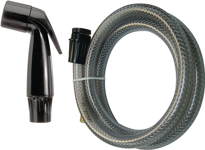 Plumb Pak PP21504 Faucet Spray Head, Black, 4 ft L, Plastic