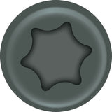 ProFIT 297108/0281108 Deck Screw, #8 Thread, 1-5/8 in L, Coarse Thread, Bugle Head, Combo Drive, Sharp Point, Gray