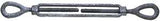Baron 15-3/8X6 Turnbuckle, 1200 lb Working Load, 3/8 in Thread, Eye, Eye, 6 in L Take-Up, Galvanized Steel