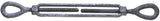 Baron 15-3/8X6 Turnbuckle, 1200 lb Working Load, 3/8 in Thread, Eye, Eye, 6 in L Take-Up, Galvanized Steel