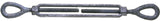 Baron 15-1/2X6 Turnbuckle, 2200 lb Working Load, 1/2 in Thread, Eye, Eye, 6 in L Take-Up, Galvanized Steel