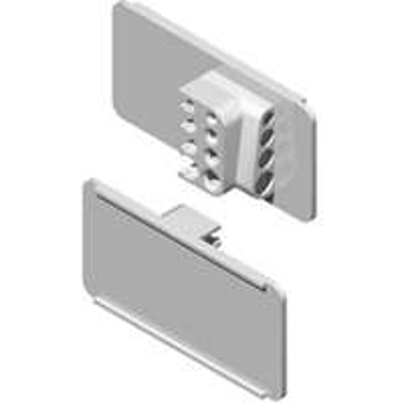 Southern Imperial RQ-3 Label Holder, 3 in L x 1-1/4 in H Dimensions, Translucent, Pack of 100