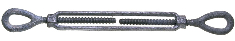 Baron 15-3/4X9 Turnbuckle, 5200 lb Working Load, 3/4 in Thread, Eye, Eye, 9 in L Take-Up, Galvanized Steel