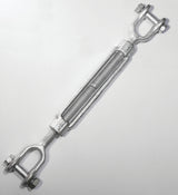 Baron 19-5/8X9 Turnbuckle, 3500 lb Working Load, 5/8 in Thread, Jaw, Jaw, 9 in L Take-Up, Galvanized Steel